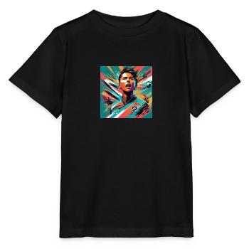 Fußball Emotion - Stanley/Stella Kinder T-Shirt MINI CREATOR  - Schwarz - Vorne - Mikhail (115cm)