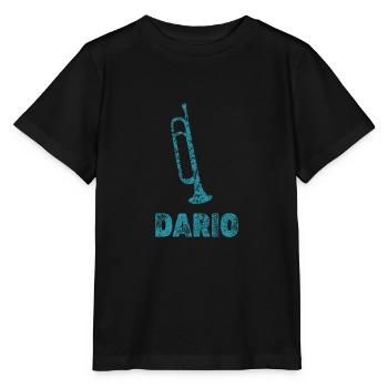 Blasmusik Dario - Stanley/Stella Kinder T-Shirt MINI CREATOR  - Schwarz - Vorne - Mikhail (115cm)