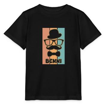 First name Benni - Stanley/Stella MINI CREATOR Kids’ T-Shirt - black - Front - Mikhail (115cm)