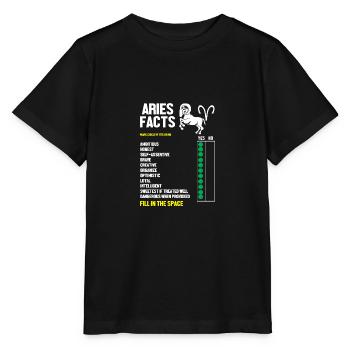 Sternzeichen Widder - Stanley/Stella Kinder T-Shirt MINI CREATOR  - Schwarz - Vorne - Mikhail (115cm)