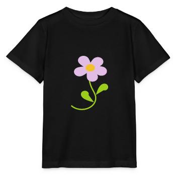 Blume pastell Blume Blumen pastell Blumen flieder - Stanley/Stella Kinder T-Shirt MINI CREATOR  - Schwarz - Vorne - Mikhail (115cm)