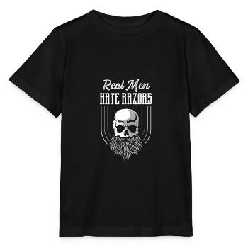 Hass Rasierer Barbier Geschenk - Stanley/Stella Kinder T-Shirt MINI CREATOR  - Schwarz - Vorne - Mikhail (115cm)