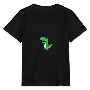 T-Rex - Stanley/Stella Kinder T-Shirt MINI CREATOR  - Schwarz - Vorne - Mikhail (115cm)