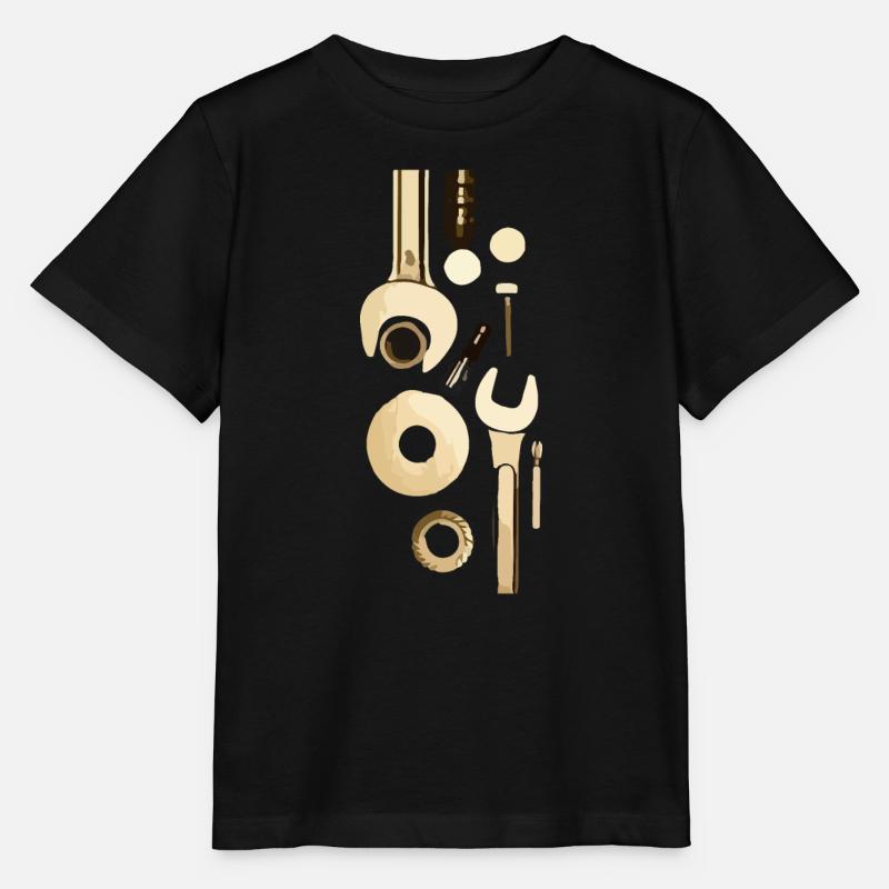 Outil - T-shirt bio MINI CREATOR Stanley/Stella Enfant - noir