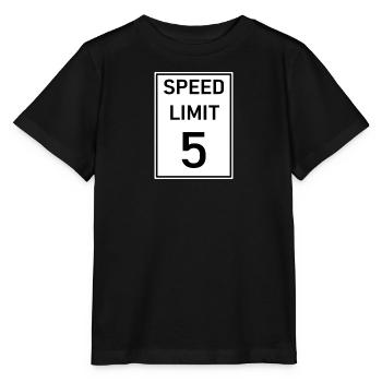 Speed limit 5 - T-shirt bio MINI CREATOR Stanley/Stella Enfant - noir - Devant - Mikhail (115cm)