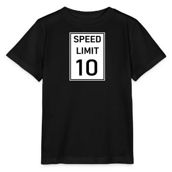 Geschwindigkeit - Stanley/Stella Kinder T-Shirt MINI CREATOR  - Schwarz - Vorne - Mikhail (115cm)