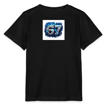 Neon Robo Numéro 67 - T-shirt bio MINI CREATOR Stanley/Stella Enfant - noir - Devant - Mikhail (115cm)
