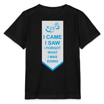 I came saw forget - Stanley/Stella Kinder T-Shirt MINI CREATOR  - Schwarz - Vorne - Mikhail (115cm)
