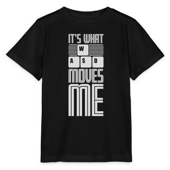 c’est ce qui m’émeut - T-shirt bio MINI CREATOR Stanley/Stella Enfant - noir - Devant - Mikhail (115cm)