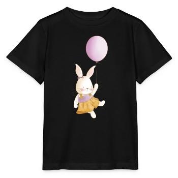Hase Familie Mama Baby T-Shirt - Stanley/Stella Kinder T-Shirt MINI CREATOR  - Schwarz - Vorne - Mikhail (115cm)