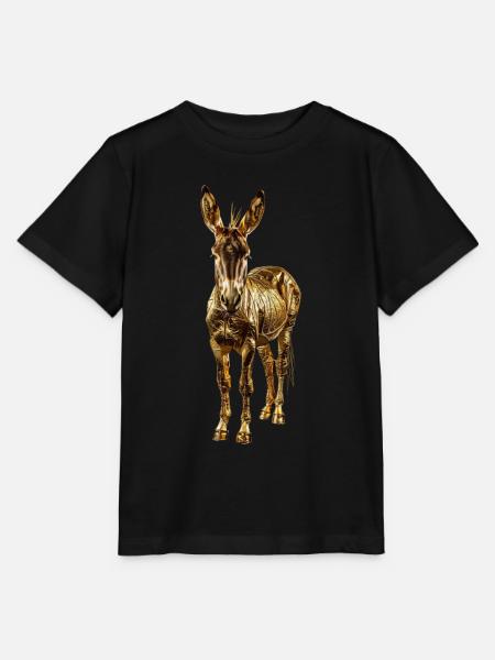 Esel - Stanley/Stella Kinder T-Shirt MINI CREATOR  - Schwarz