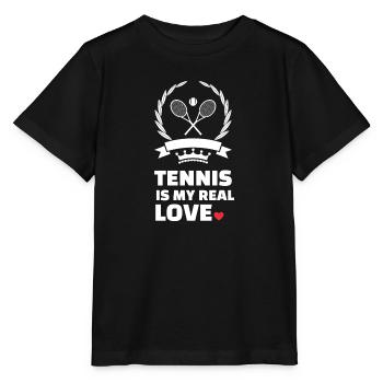Ich Liebe Tennis - Stanley/Stella Kinder T-Shirt MINI CREATOR  - Schwarz - Vorne - Mikhail (115cm)