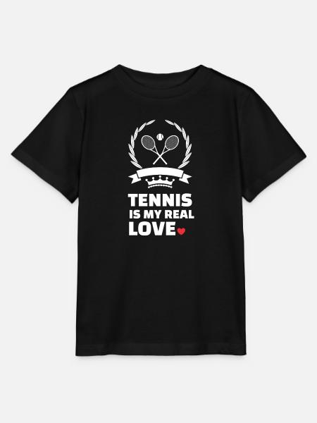 Ich Liebe Tennis - Stanley/Stella Kinder T-Shirt MINI CREATOR - Schwarz