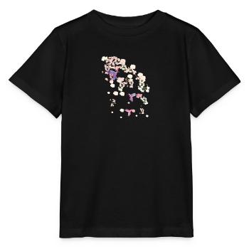 fleur de cerisier,colibri,fleurs,fleurs,fleurs - T-shirt bio MINI CREATOR Stanley/Stella Enfant - noir - Devant - Mikhail (115cm)