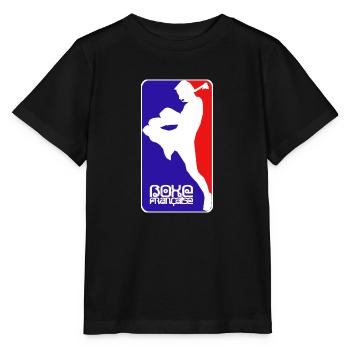 boxe française - T-shirt bio MINI CREATOR Stanley/Stella Enfant - noir - Devant - Mikhail (115cm)