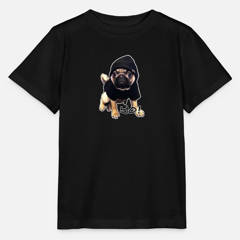 yo_mops_3 - Stanley/Stella Kinder T-Shirt MINI CREATOR  - Schwarz