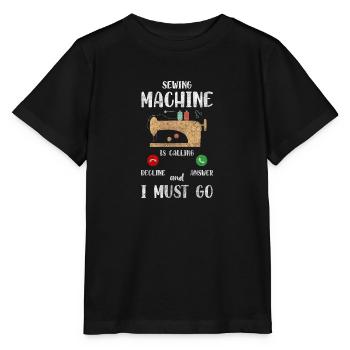 Clothes Fashion Sewing Machine - Stanley/Stella MINI CREATOR Kids’ T-Shirt - black - Front - Mikhail (115cm)