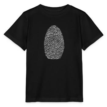 Fingerprint-white - Stanley/Stella MINI CREATOR Kids’ T-Shirt - black - Front - Mikhail (115cm)