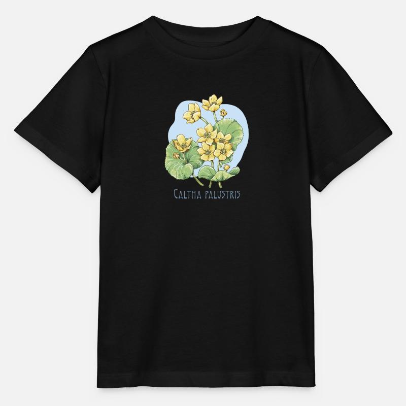 Dessin botanique de canard - T-shirt bio MINI CREATOR Stanley/Stella Enfant - noir