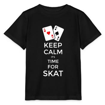 Keep Calm its Time for Skat - Stanley/Stella MINI CREATOR Kids’ T-Shirt - black - Front - Mikhail (115cm)