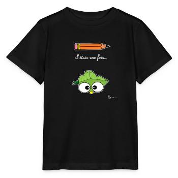 Li Ly Collection x Bubbles - Signature - T-shirt bio MINI CREATOR Stanley/Stella Enfant - noir - Devant - Mikhail (115cm)