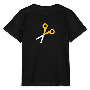 Schere - Stanley/Stella Kinder T-Shirt MINI CREATOR  - Schwarz - Vorne - Mikhail (115cm)