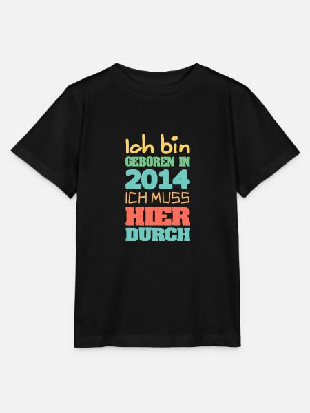 geboren 2014 - Stanley/Stella Kinder T-Shirt MINI CREATOR - Schwarz