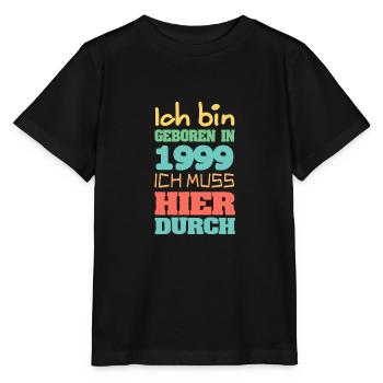 geboren 1999 - Stanley/Stella Kinder T-Shirt MINI CREATOR  - Schwarz - Vorne - Mikhail (115cm)