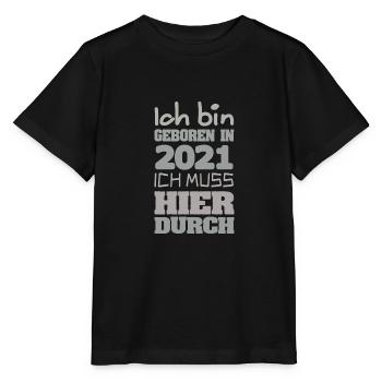 geboren 2021 - Stanley/Stella Kinder T-Shirt MINI CREATOR  - Schwarz - Vorne - Mikhail (115cm)
