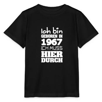 geboren 1967 - Stanley/Stella Kinder T-Shirt MINI CREATOR  - Schwarz - Vorne - Mikhail (115cm)