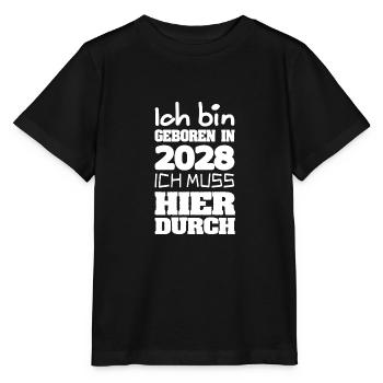 geboren 2028 - Stanley/Stella Kinder T-Shirt MINI CREATOR  - Schwarz - Vorne - Mikhail (115cm)