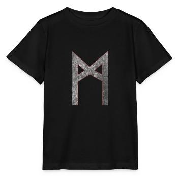 Rune Mannaz M - T-shirt bio MINI CREATOR Stanley/Stella Enfant - noir - Devant - Mikhail (115cm)