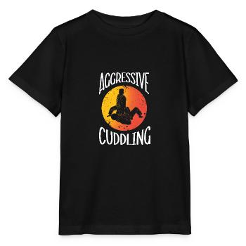 Jiu Jitsu Selbstverteidigung - Stanley/Stella Kinder T-Shirt MINI CREATOR  - Schwarz - Vorne - Mikhail (115cm)