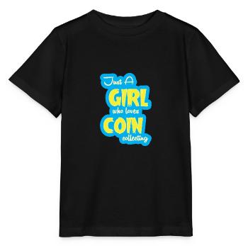 Collectionneur de pièces de monnaie - T-shirt bio MINI CREATOR Stanley/Stella Enfant - noir - Devant - Mikhail (115cm)