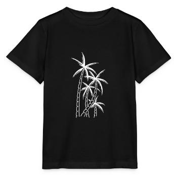 Palmiers - T-shirt bio MINI CREATOR Stanley/Stella Enfant - noir - Devant - Mikhail (115cm)