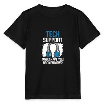 Wenn alles andere fehlschlägt Reboot Tech Support - Stanley/Stella Kinder T-Shirt MINI CREATOR  - Schwarz - Vorne - Mikhail (115cm)