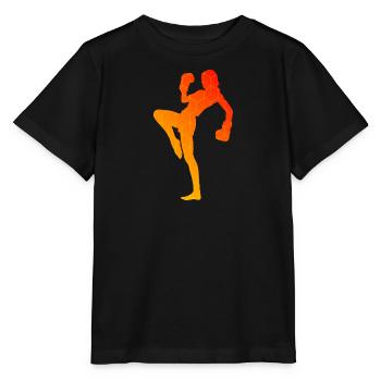 Kickbox Boxen Boxing Kickboxer Kickboxing - Stanley/Stella MINI CREATOR Kids’ T-Shirt - black - Front - Mikhail (115cm)