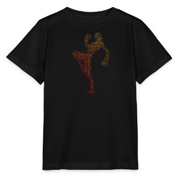 Kickboxen Kickbox Kickboxer Boxing Herren - Stanley/Stella Kinder T-Shirt MINI CREATOR  - Schwarz - Vorne - Mikhail (115cm)