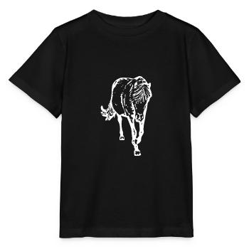 Pferd - Stanley/Stella Kinder T-Shirt MINI CREATOR  - Schwarz - Vorne - Mikhail (115cm)
