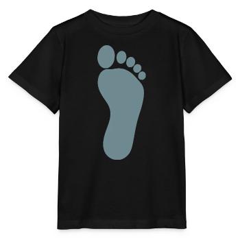 blauer Fuß Füße Fußpflege Podologie  - Stanley/Stella Kinder T-Shirt MINI CREATOR  - Schwarz - Vorne - Mikhail (115cm)