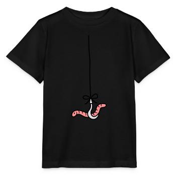 hunger wurm haken angelhaken schnur seil comic car - Stanley/Stella Kinder T-Shirt MINI CREATOR  - Schwarz - Vorne - Mikhail (115cm)