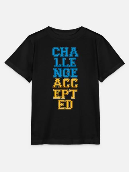 Cool Challenge Accepted Design - Stanley/Stella Kinder T-Shirt MINI CREATOR  - Schwarz