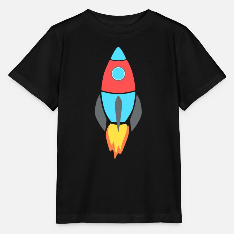 Rakete 1 - Stanley/Stella Kinder T-Shirt MINI CREATOR - Schwarz