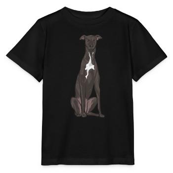 Lévrier italien Greyhound Chiens - T-shirt bio MINI CREATOR Stanley/Stella Enfant - noir - Devant - Mikhail (115cm)