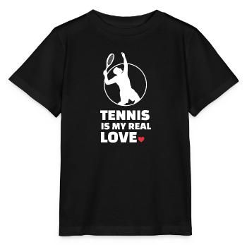 Ich Liebe Tennis - Stanley/Stella Kinder T-Shirt MINI CREATOR  - Schwarz - Vorne - Mikhail (115cm)
