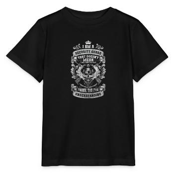 Ordonnance de sécurité de l’agent de sécurité - T-shirt bio MINI CREATOR Stanley/Stella Enfant - noir - Devant - Mikhail (115cm)