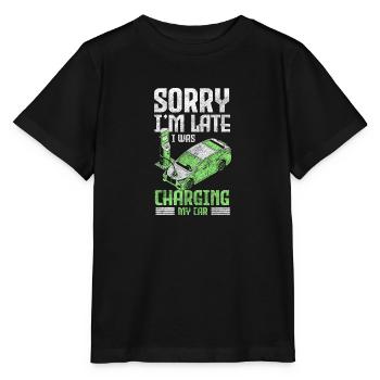 E-Auto Innovation - Stanley/Stella Kinder T-Shirt MINI CREATOR  - Schwarz - Vorne - Mikhail (115cm)