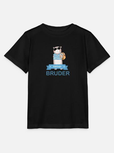kleiner Bruder Bär - Stanley/Stella Kinder T-Shirt MINI CREATOR  - Schwarz