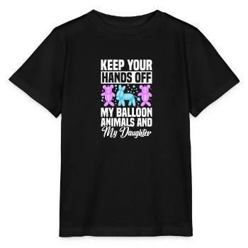 Balloon Twisting Pump Balloon Performer Balloon - Stanley/Stella MINI CREATOR Kids’ T-Shirt - black - Front - Mikhail (115cm)