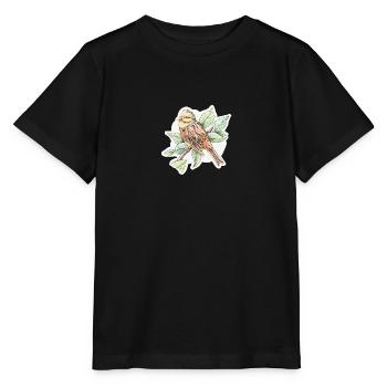 Small bird - drawing - Stanley/Stella MINI CREATOR Kids’ T-Shirt - black - Front - Mikhail (115cm)